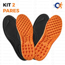 KIT 2 Pares de Palmilha Ortopédica de Gel P.U - Vitalis Sport™